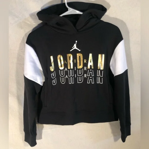 Jordan Shirts Tops Jordan Air Girls Pullover Gold Logo